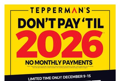 Tepperman's Flyer December 9 to 15