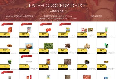 Fateh Grocery Depot Flyer December 8 to 14