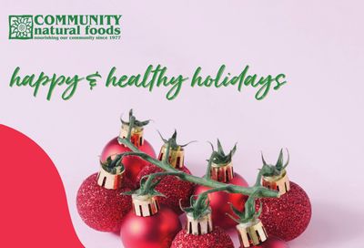 Community Natural Foods Flyer December 8 to 14