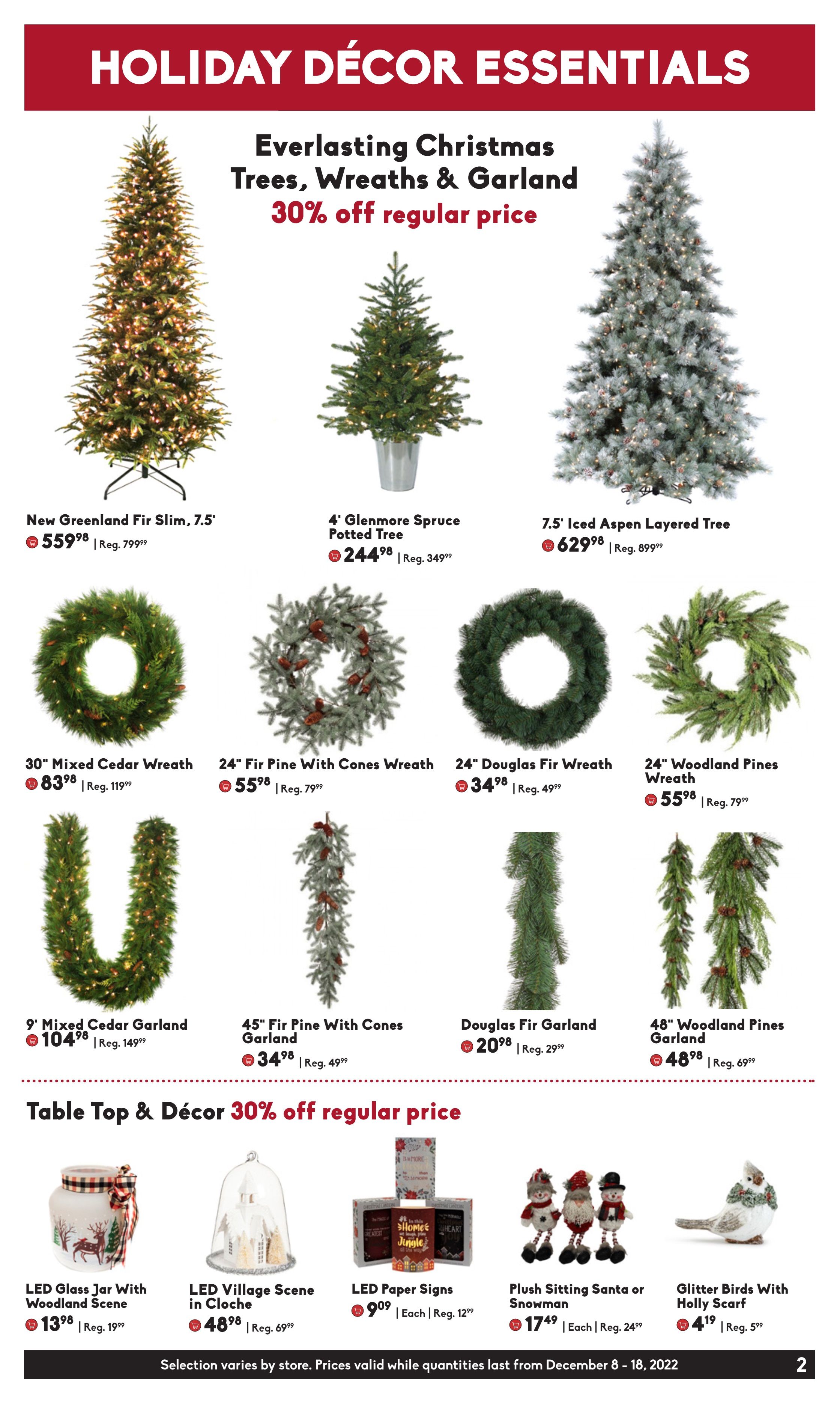 Sheridan Nurseries Flyer December 8 to 18