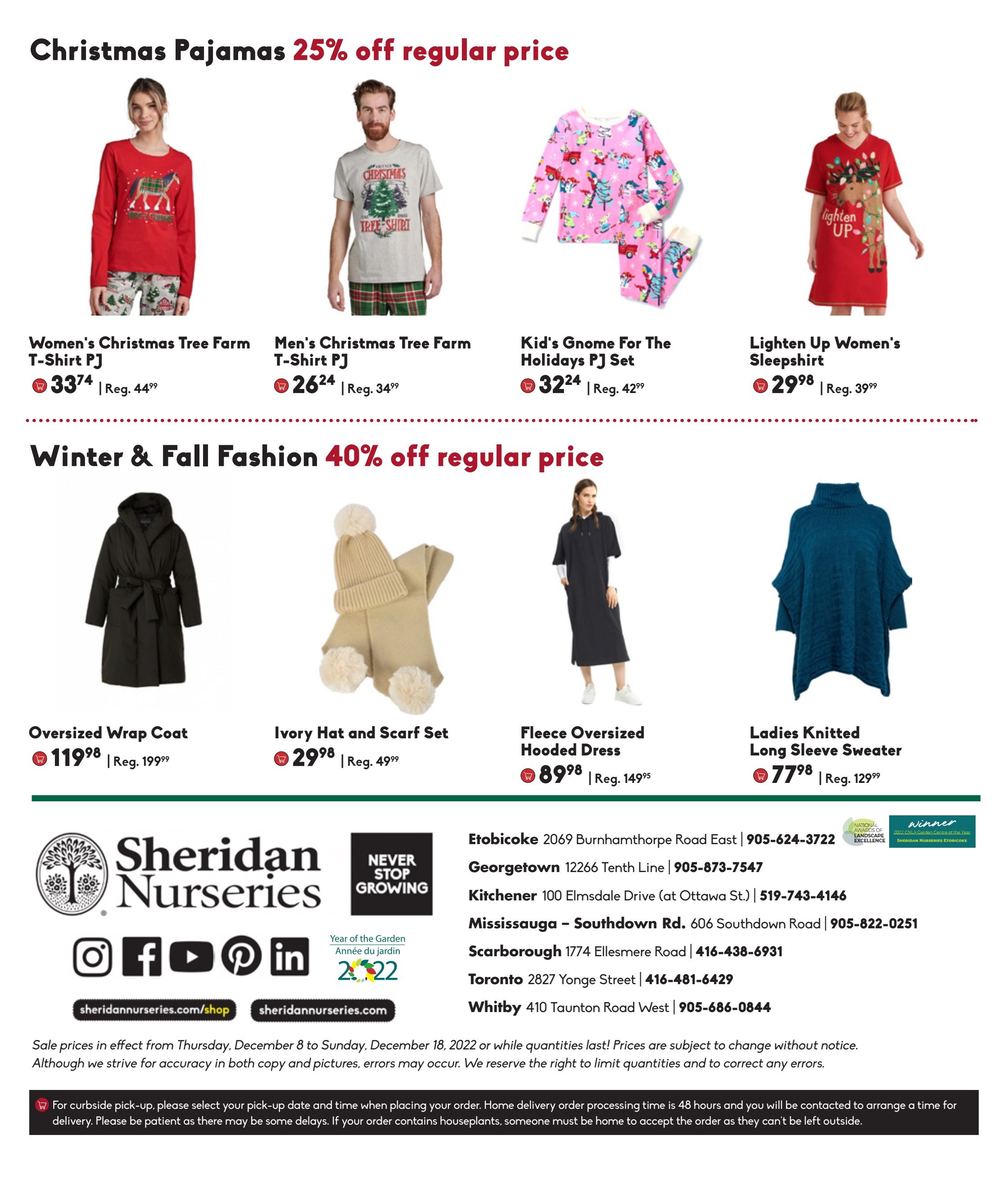 Sheridan Nurseries Flyer December 8 to 18