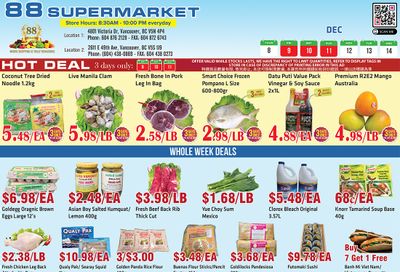 88 Supermarket Flyer December 8 to 14