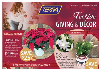 Terra Greenhouses Flyer December 9 to 15