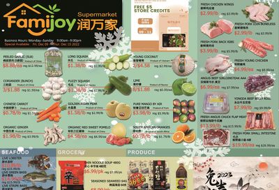 Famijoy Supermarket Flyer December 9 to 15