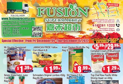 Fusion Supermarket Flyer December 9 to 15