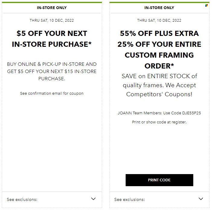 JOANN Weekly Ad Flyer Specials December 10 to December 10, 2022