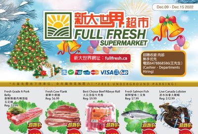 Full Fresh Supermarket Flyer December 9 to 15