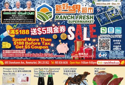Ranch Fresh Supermarket Flyer December 9 to 15