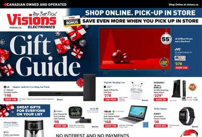 Visions Electronics Gift Guide Flyer December 9 to 15
