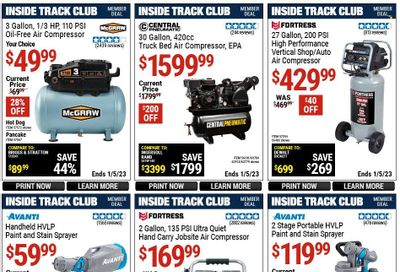 Harbor Freight Weekly Ad Flyer Specials December 9 to January 5, 2023