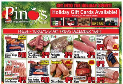 Pino's Flyer December 10 to 16