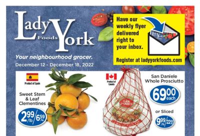 Lady York Foods Flyer December 12 to 18