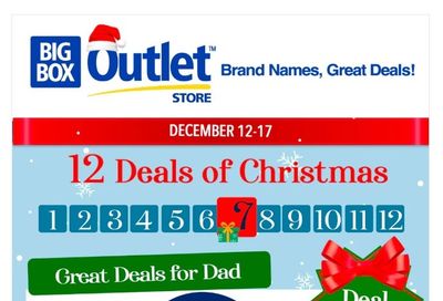 Big Box Outlet Store Daily Deal Flyer December 12