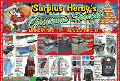 Surplus Herby's Flyer December 12 to 18