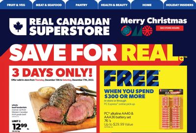 Real Canadian Superstore (West) Flyer December 15 to 21