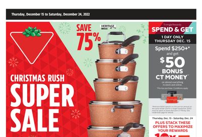 Canadian Tire (ON) Flyer December 15 to 24