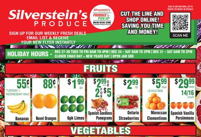 Silverstein's Produce Flyer December 13 to 17