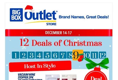 Big Box Outlet Store Daily Deal Flyer December 14