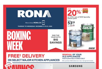 Rona (West) Flyer December 15 to 21