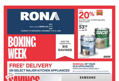 Rona (Atlantic) Flyer December 15 to 21