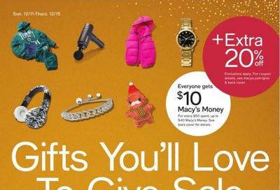 Macy's Weekly Ad Flyer Specials December 11 to December 15, 2022