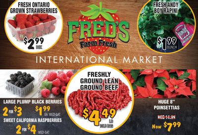 Fred's Farm Fresh Flyer December 14 to 20