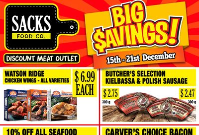 Sacks Food Co. Flyer December 15 to 21