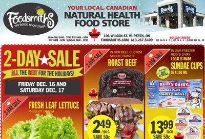 Foodsmiths Flyer December 15 to 22