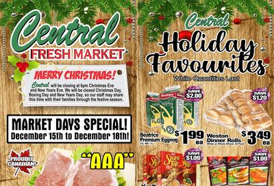 Central Fresh Market Flyer December 15 to 31
