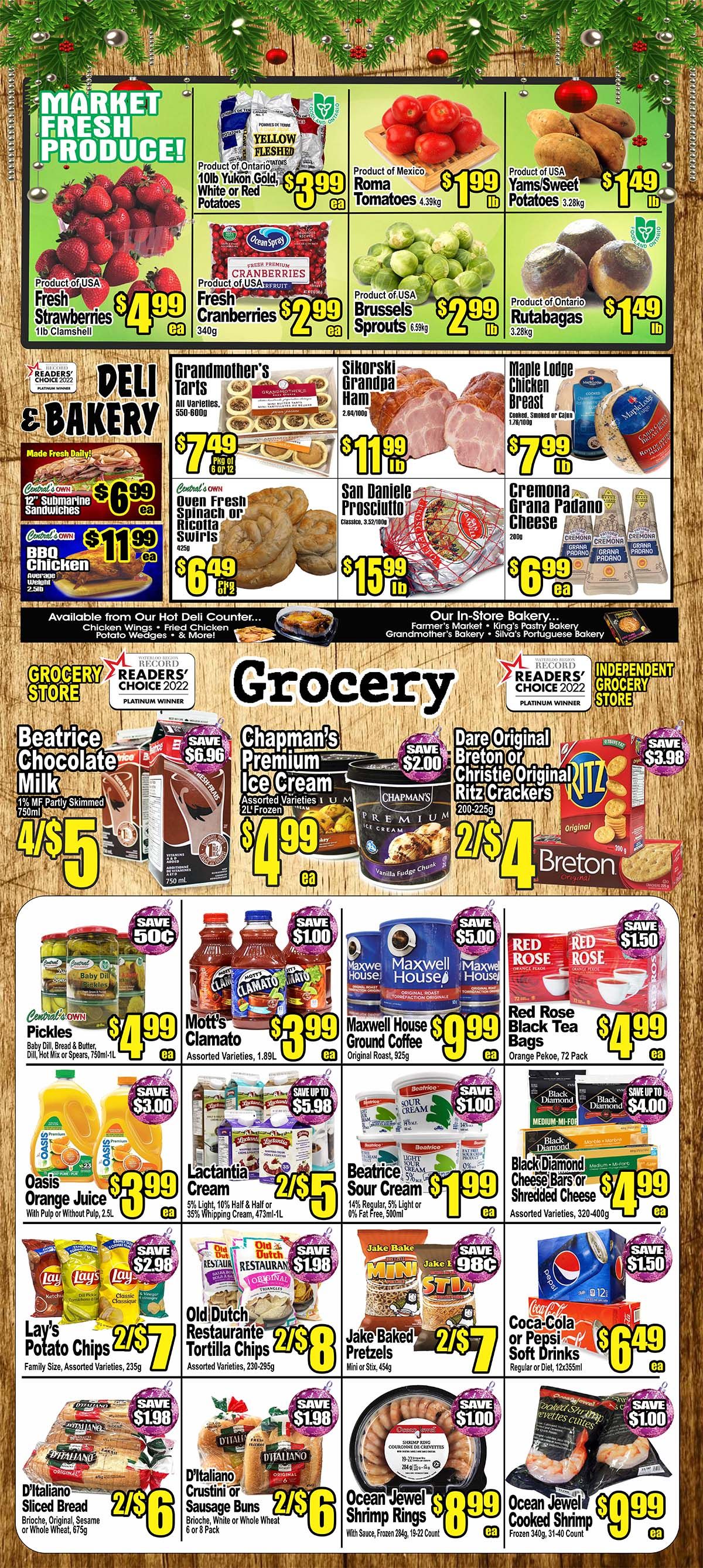 Central Fresh Market Flyer December 15 to 31
