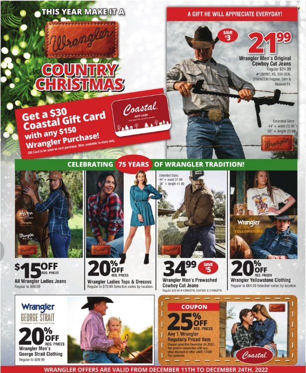 Coastal Farm & Ranch Weekly Ad Flyer Specials December 11 to December 24, 2022