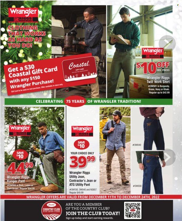 Coastal Farm & Ranch Weekly Ad Flyer Specials December 11 to December 24, 2022