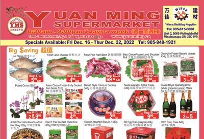 Yuan Ming Supermarket Flyer December 16 to 22