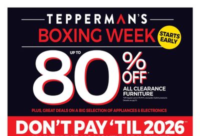 Tepperman's Flyer December 16 to 25