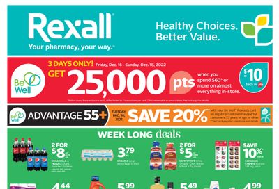 Rexall (AB, SK, MB) Flyer December 16 to 22