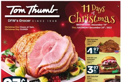 Tom Thumb (TX) Weekly Ad Flyer Specials December 14 to December 24, 2022