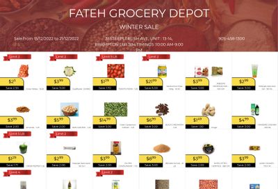Fateh Grocery Depot Flyer December 15 to 21