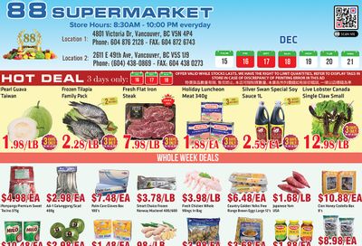 88 Supermarket Flyer December 15 to 21