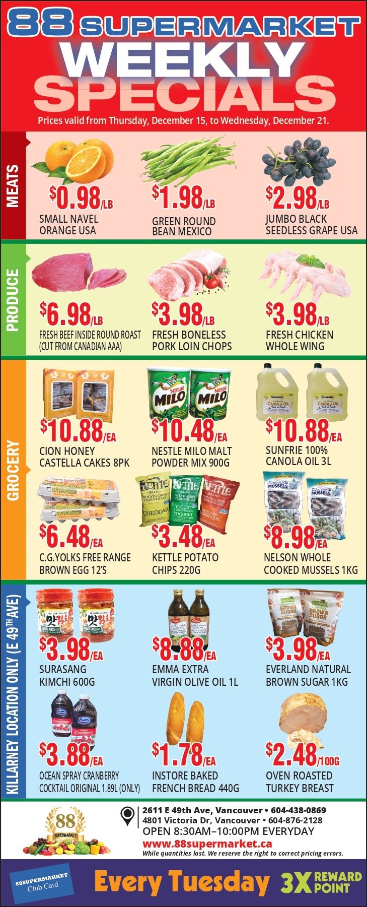 88 Supermarket Flyer December 15 to 21