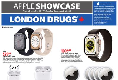 London Drugs Apple Showcase Event Flyer December 16 to 21