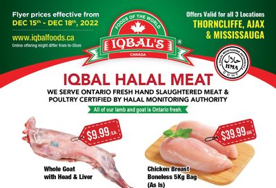 Iqbal Foods Flyer December 15 to 18