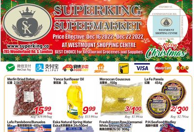 Superking Supermarket (London) Flyer December 16 to 22