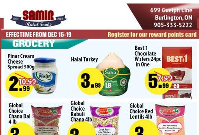Samir Supermarket Flyer December 16 to 19