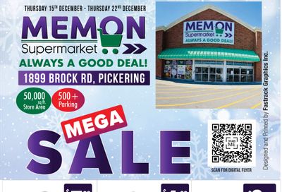Memon Supermarket Flyer December 15 to 22
