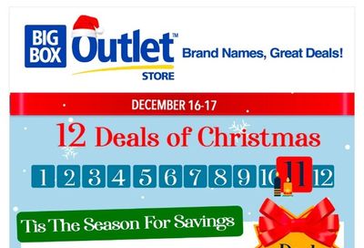 Big Box Outlet Store Daily Deal Flyer December 16