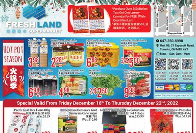 FreshLand Supermarket Flyer December 16 to 22