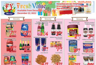 Fresh Value Flyer December 16 to 22