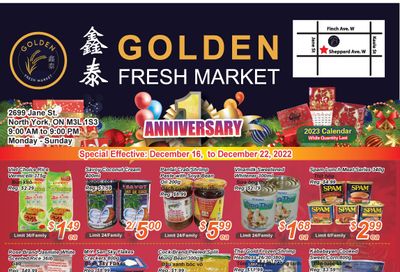 Golden Fresh Market Flyer December 16 to 22
