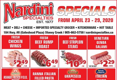 Nardini Specialties Flyer April 23 to 29