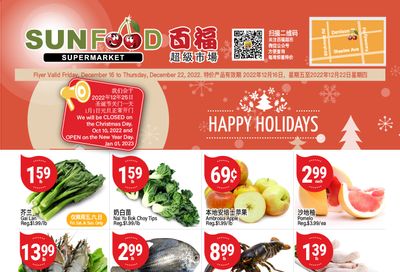 Sunfood Supermarket Flyer December 16 to 22